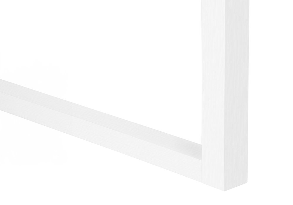 47" White Computer Desk With Three Drawers