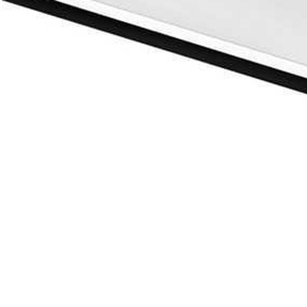 60" White and Black L Shape Computer Desk With Three Drawers