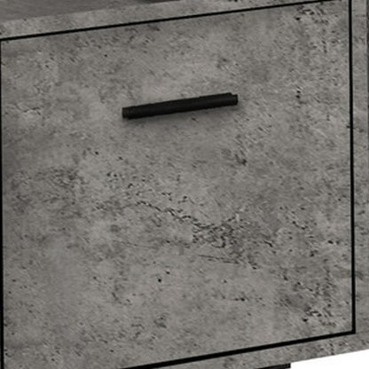 71" Black L Shape Computer Desk With Three Drawers