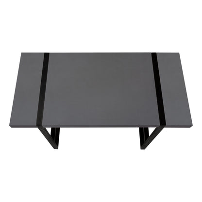 49" Gray and Black Computer Desk