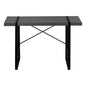 49" Gray and Black Computer Desk