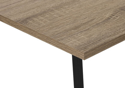 42" Taupe and Black L Shape Computer Desk