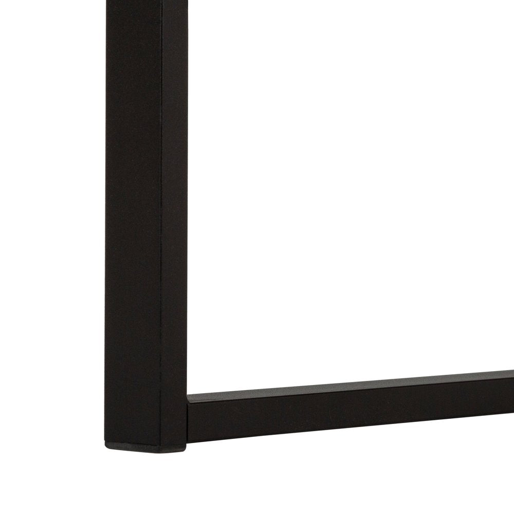 71" Brown and Black L Shape Computer Desk With Three Drawers