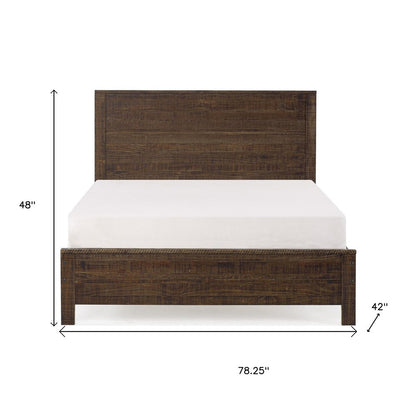 Espresso Solid Wood Twin Bed Frame