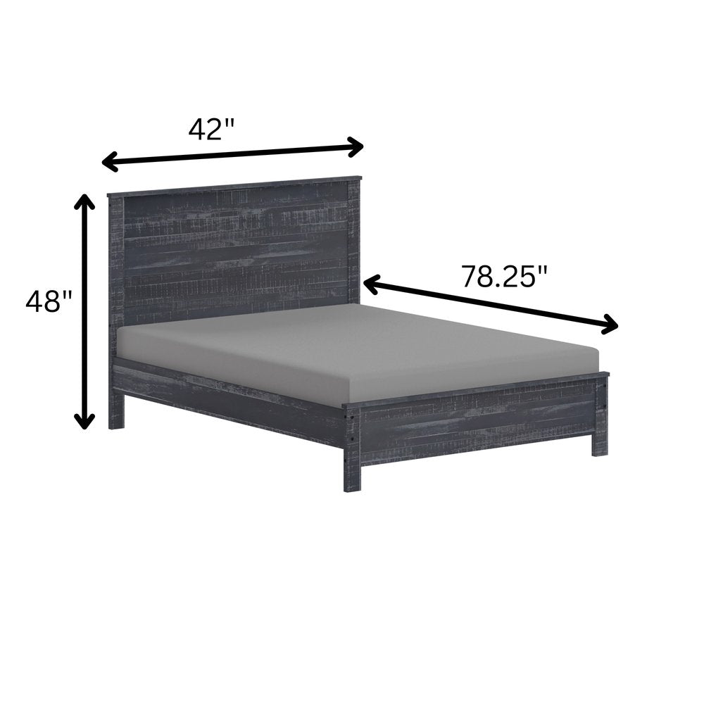 Espresso Solid Wood Twin Bed Frame