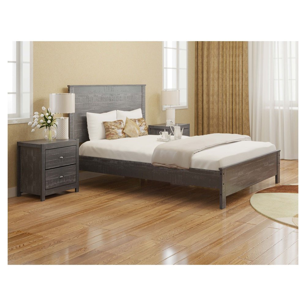Espresso Solid Wood Twin Bed Frame