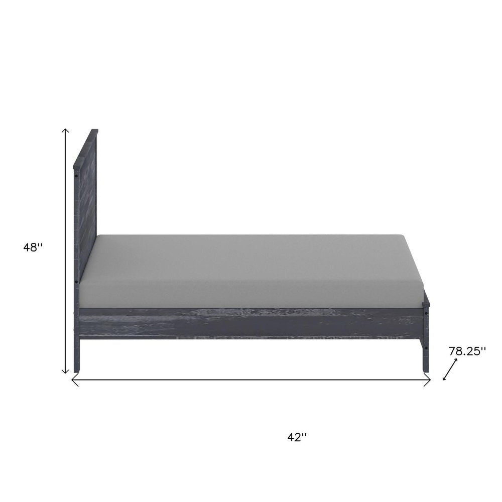 Espresso Solid Wood Twin Bed Frame