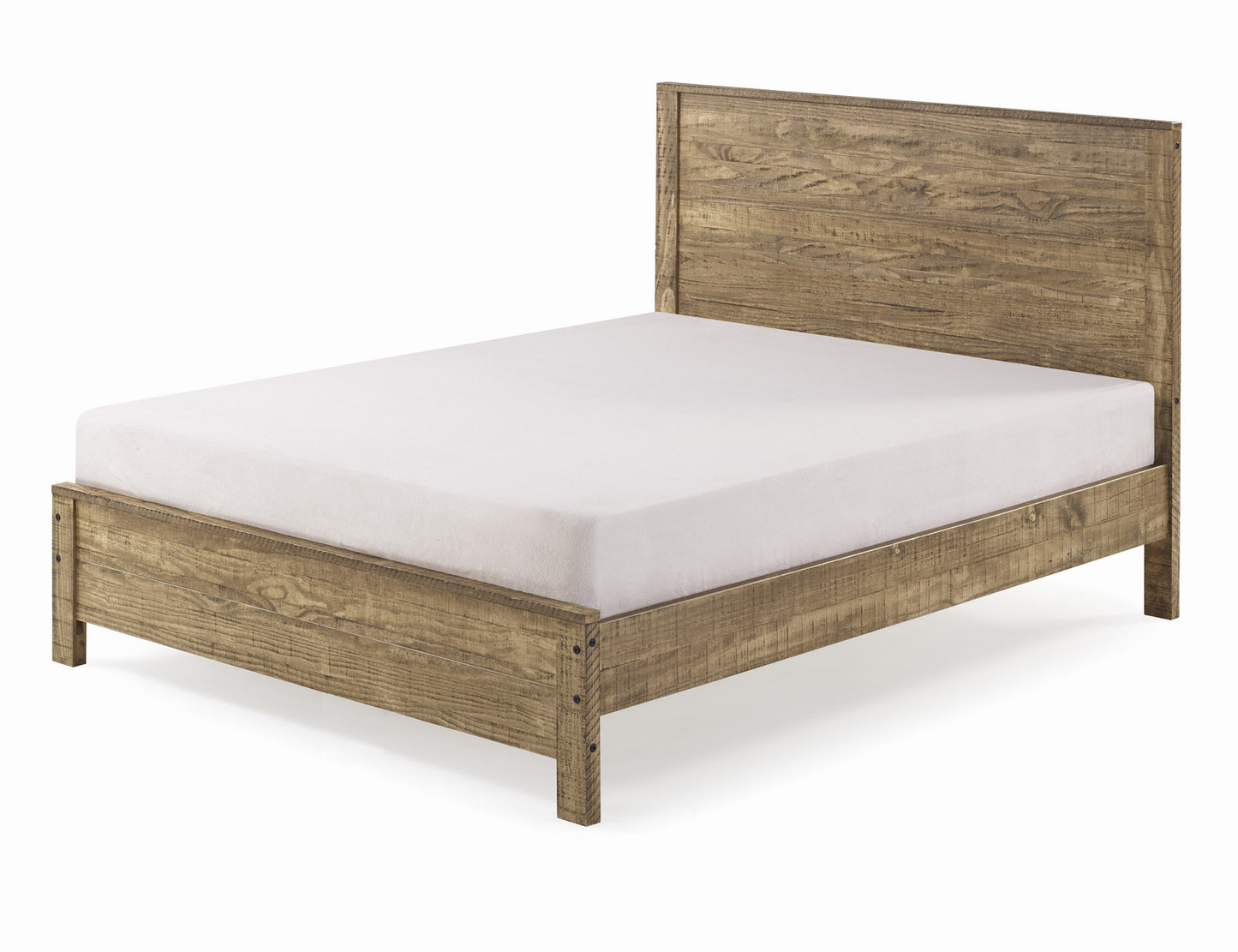 Dark Brown Solid Wood Twin Bed Frame