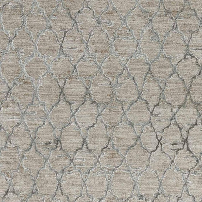 5' X 8' Beige Moroccan Stain Resistant Area Rug
