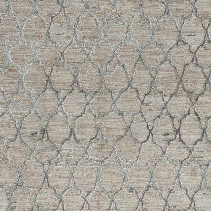 8' X 10' Beige Moroccan Stain Resistant Area Rug