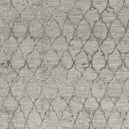 8' X 10' Beige Moroccan Stain Resistant Area Rug