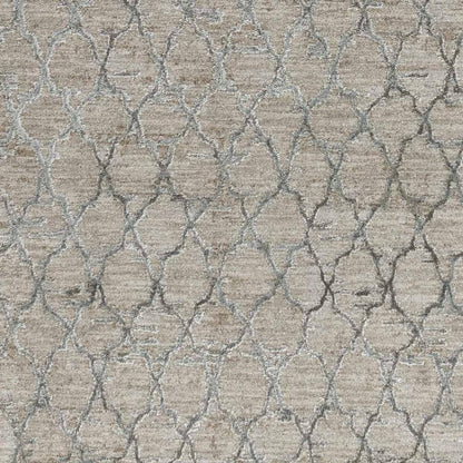9' X 12' Beige Moroccan Stain Resistant Area Rug