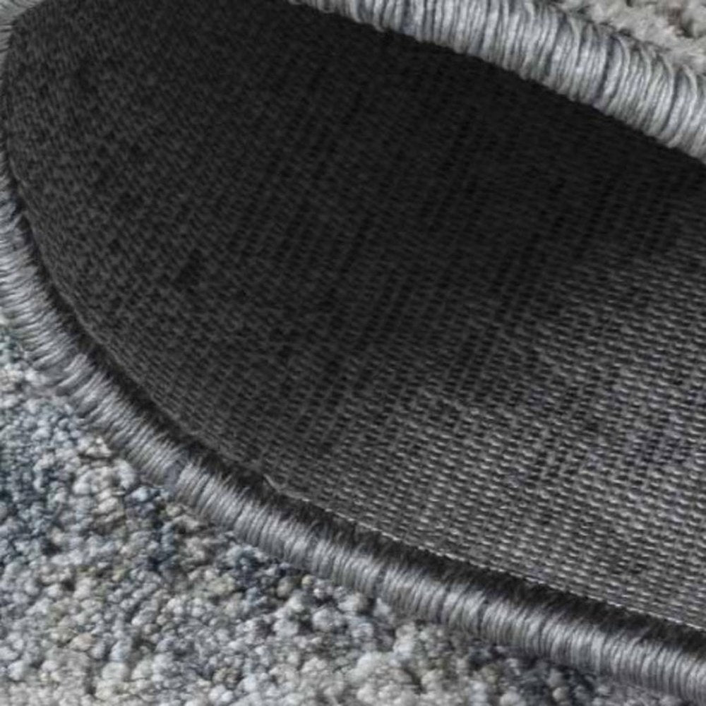 8' X 10' Blue Gray Abstract Power Loom Area Rug