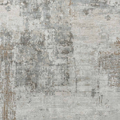 5' X 8' Beige Abstract Power Loom Stain Resistant Area Rug