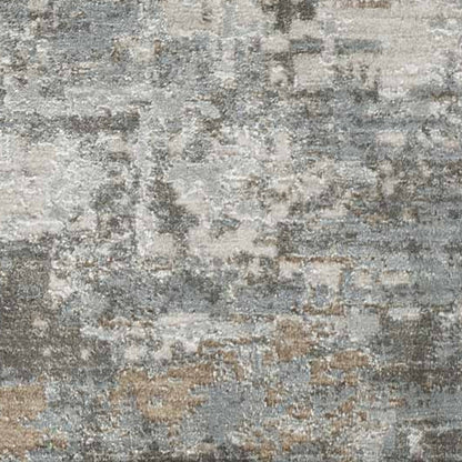 5' X 8' Beige Abstract Power Loom Stain Resistant Area Rug