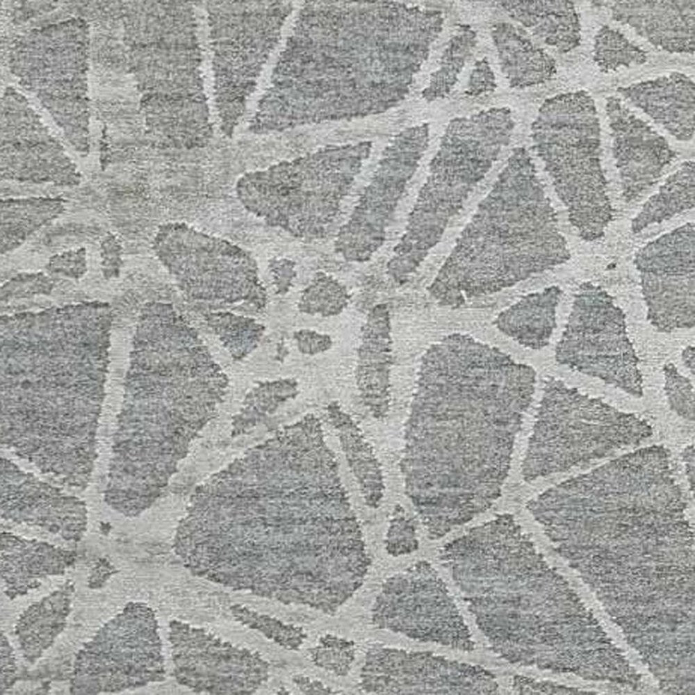 5' X 8' Turquoise Abstract Power Loom Stain Resistant Area Rug