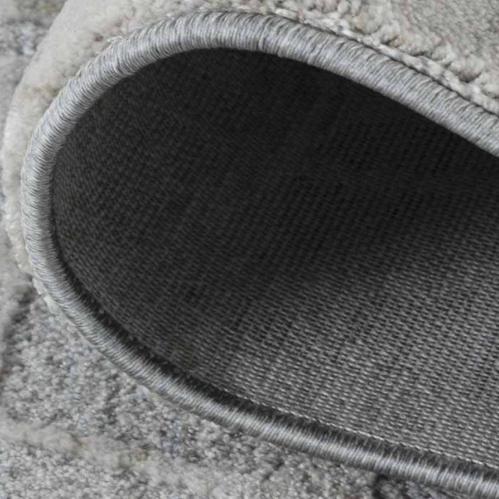 5' X 8' Turquoise Abstract Power Loom Stain Resistant Area Rug