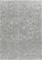 8' X 10' Turquoise Abstract Power Loom Stain Resistant Area Rug