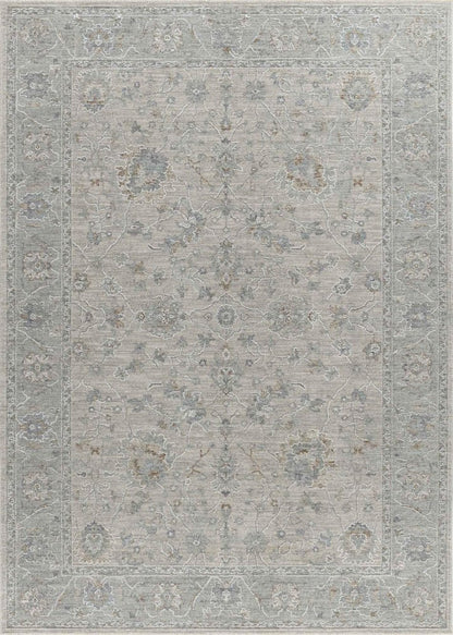 5' X 8' Cream Southwestern Power Loom Stain Resistant Area Rug