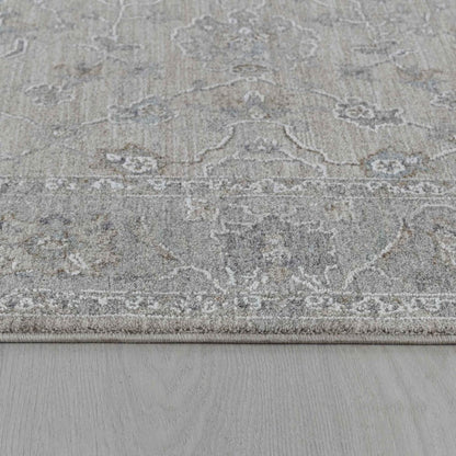5' X 8' Cream Southwestern Power Loom Stain Resistant Area Rug