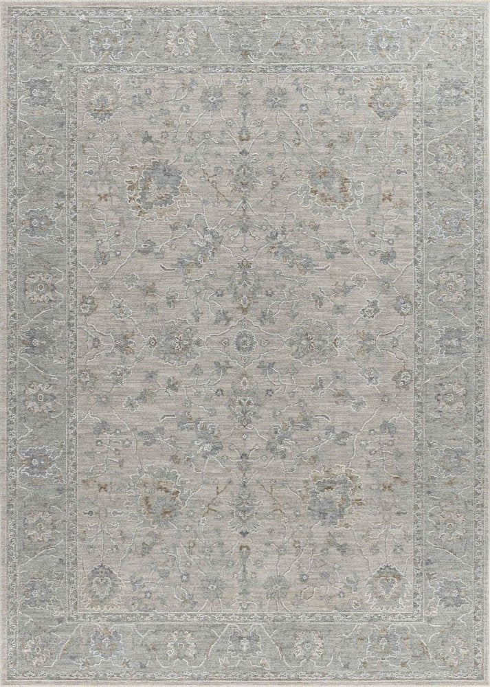 8' X 10' Cream Southwestern Power Loom Stain Resistant Area Rug