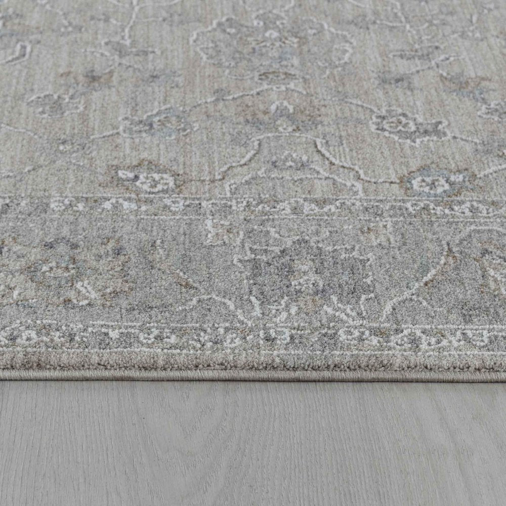 8' X 10' Cream Southwestern Power Loom Stain Resistant Area Rug