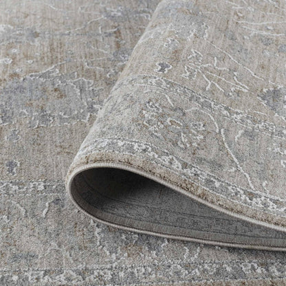 8' X 10' Gold Southwestern Power Loom Stain Resistant Area Rug