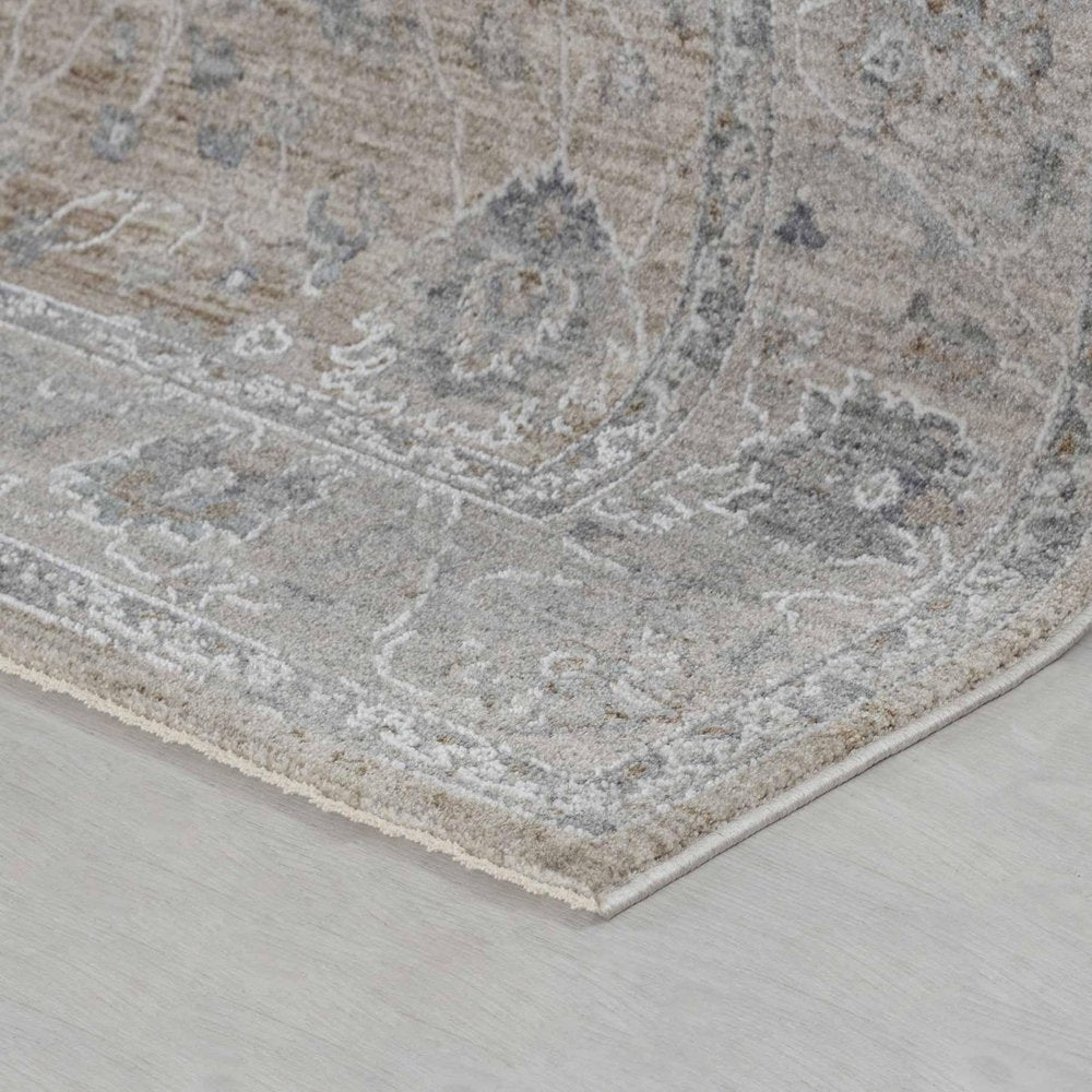 8' X 10' Gold Southwestern Power Loom Stain Resistant Area Rug