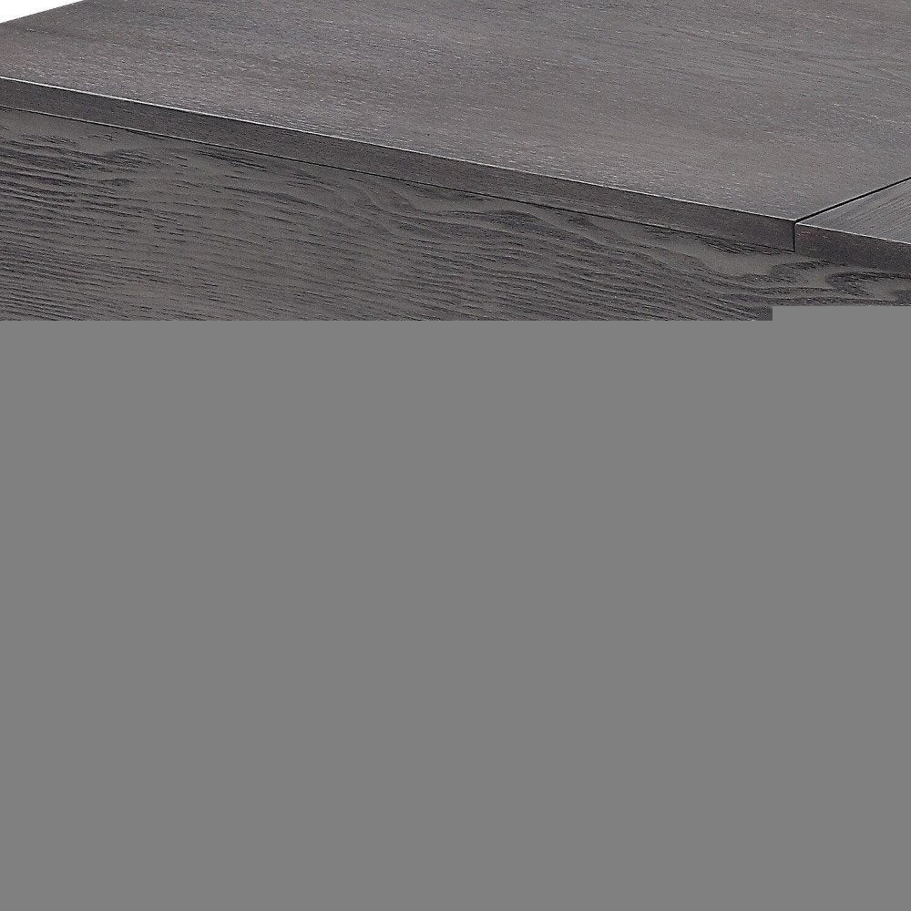 47" Gray and Silver Wood Lift Top Frame Coffee Table