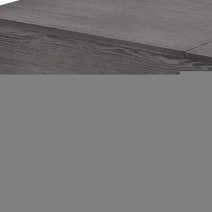 47" Gray and Silver Wood Lift Top Frame Coffee Table