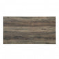 42" Black And Rustic Oak Rectangular Coffee Table With Two Shelves