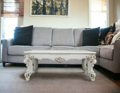 53" Pearl Wood Coffee Table