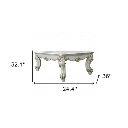 53" Pearl Wood Coffee Table