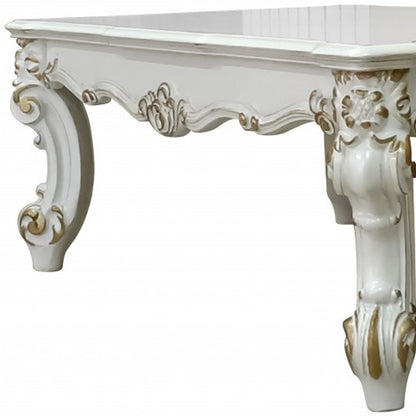 53" Pearl Wood Coffee Table