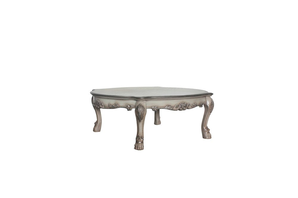 54" Bone Wood Coffee Table