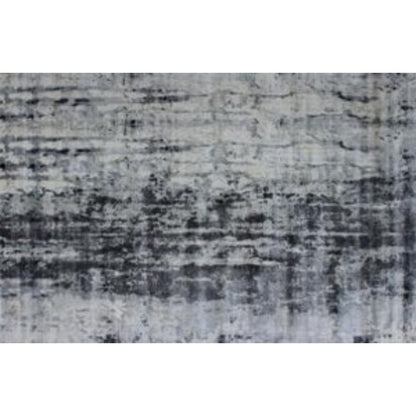8' X 11' Blue And White Abstract Hand Loomed Area Rug