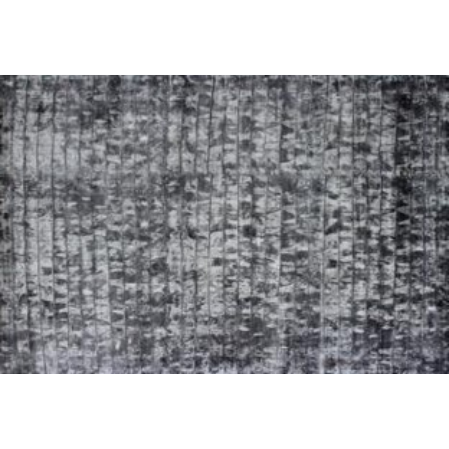 8' X 11' Silver And Charcoal Striped Hand Loomed Area Rug