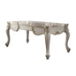 72" White Wood Executive Desk With Three Drawers