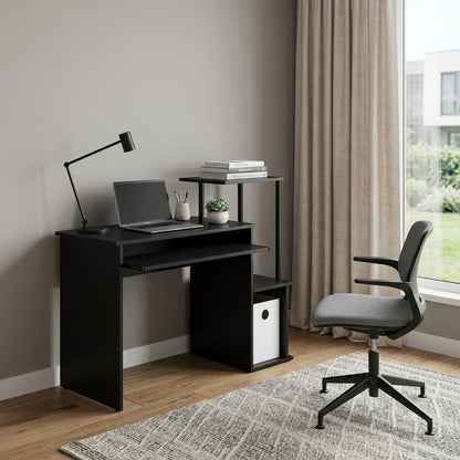 37" Black Computer Desk