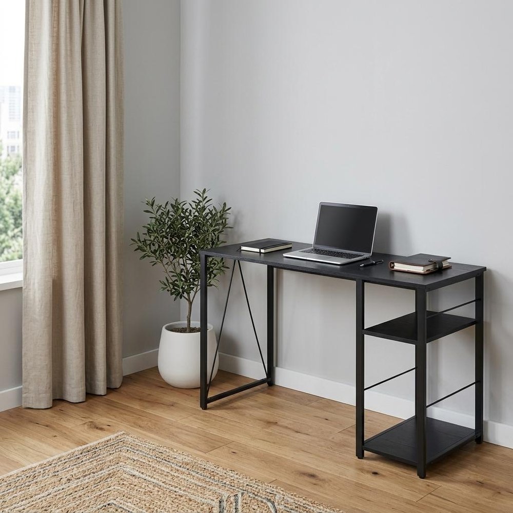 47" Black Writing Desk