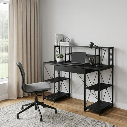 47" Black Computer Desk