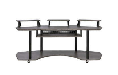 83" Black Music Recording Studio Desk