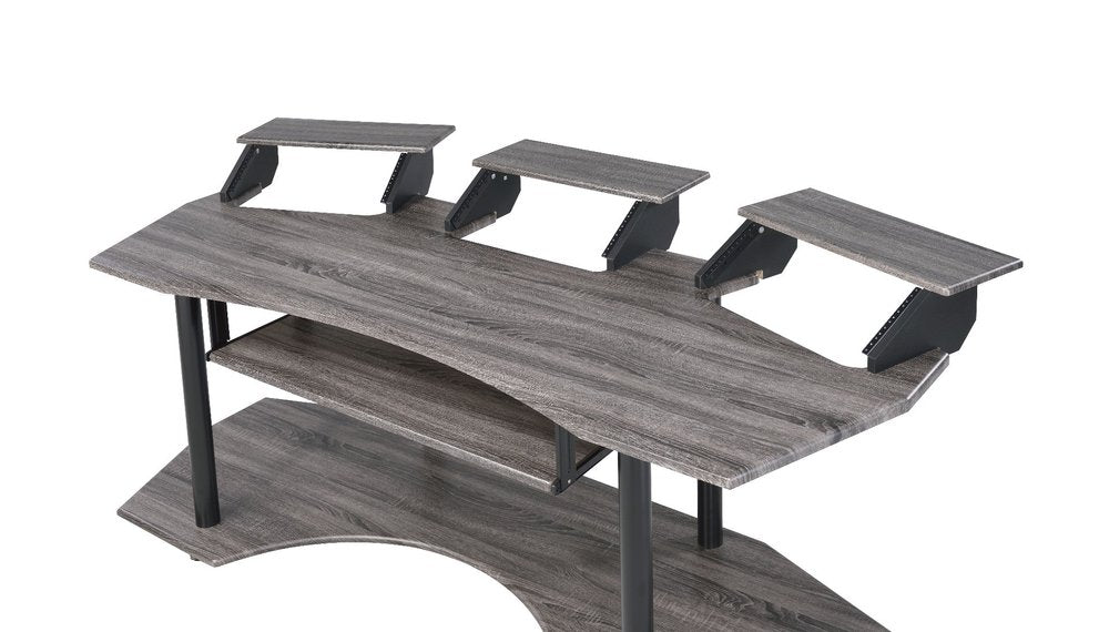 83" Black Music Recording Studio Desk