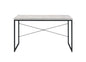 47" Antiqued White and Black Writing Desk