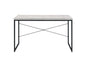47" Antiqued White and Black Writing Desk