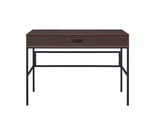 42" Brown and Black Writing Desk