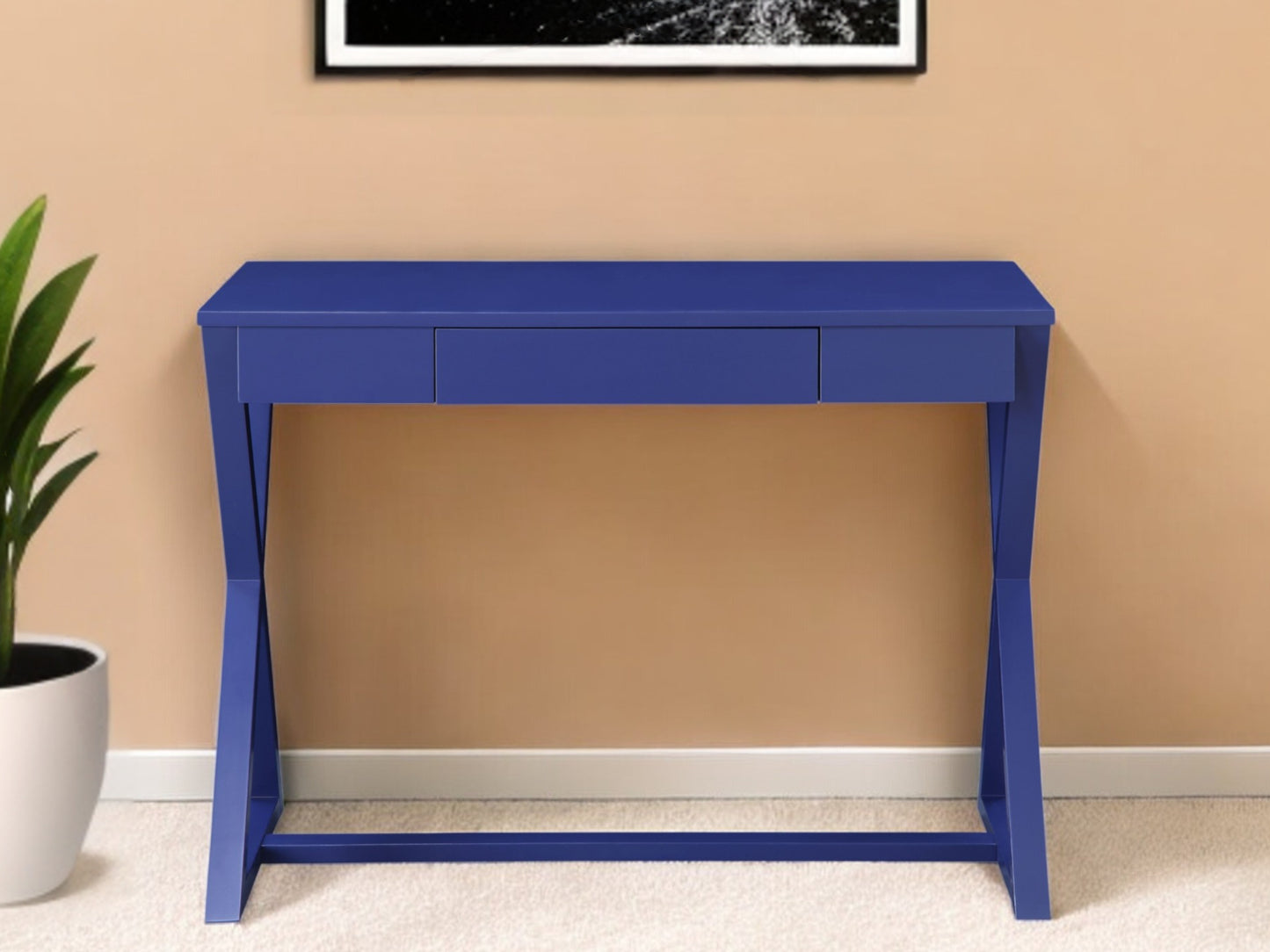 42" Blue Writing Desk