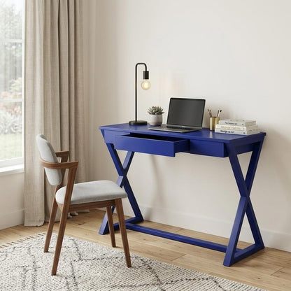 42" Blue Writing Desk