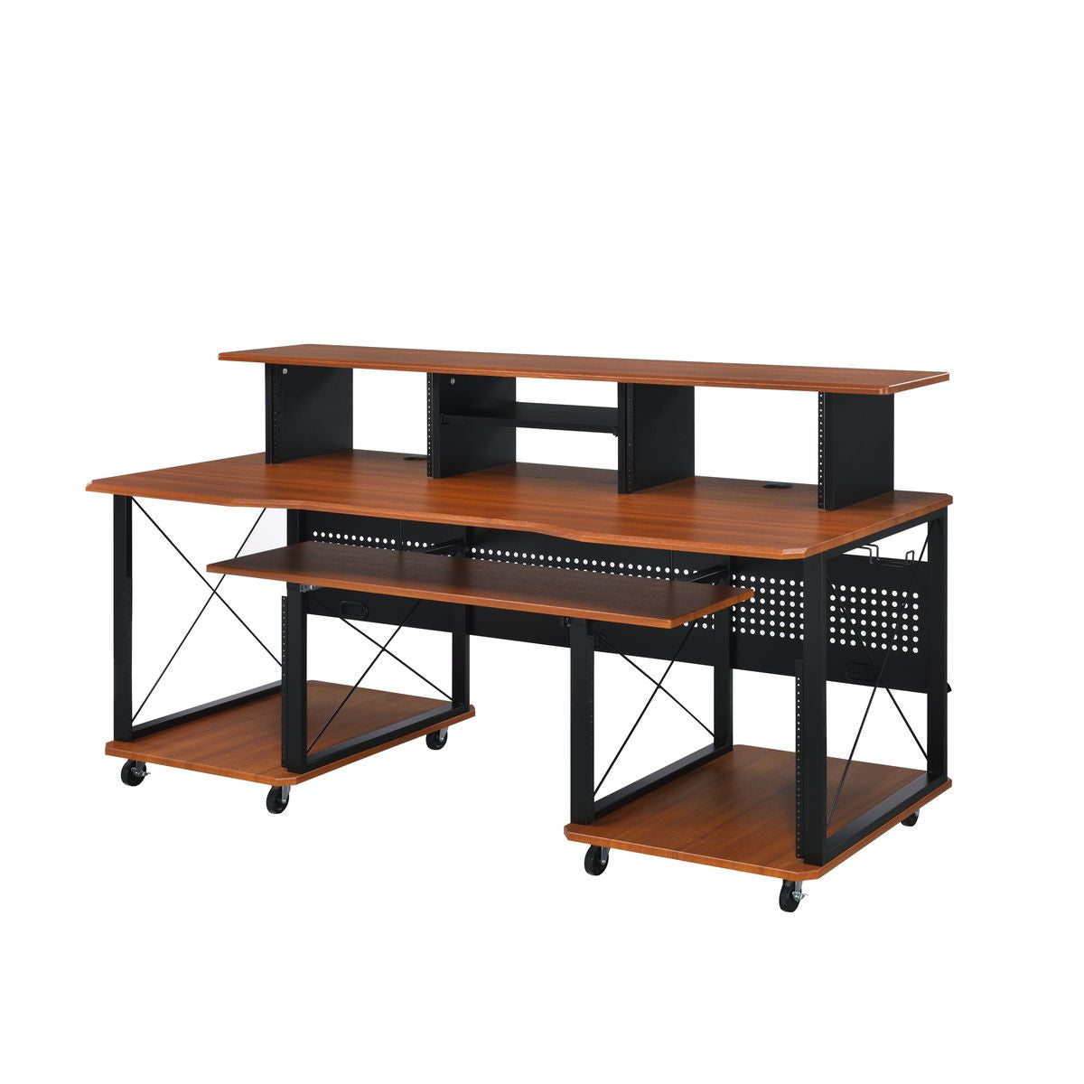 72" Brown and Black Music Desk