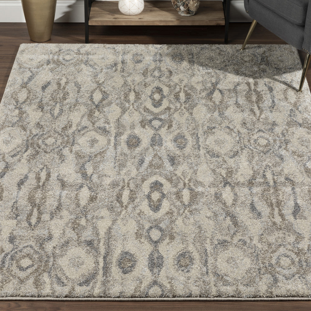 3' X 5' Grey Moroccan Area Rug